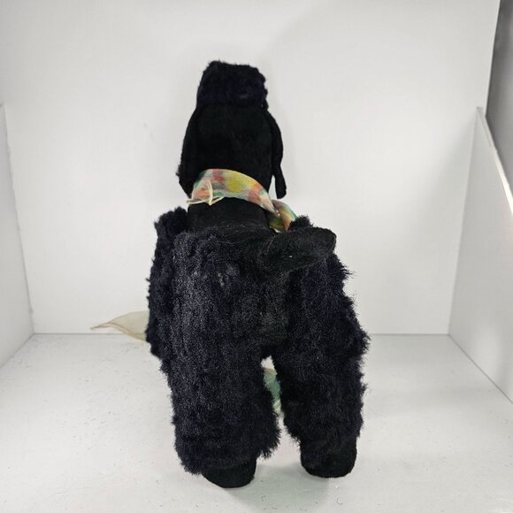 Vintage Steiff Snobby Black Poodle Plush Toy With Scarf 14" AS IS READ - Picture 5 of 9